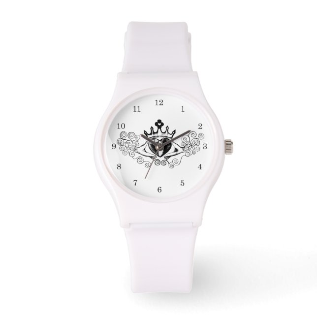 Reloj De Pulsera El cladagh (negro) (Anverso)