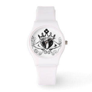 Reloj De Pulsera El cladagh (negro)