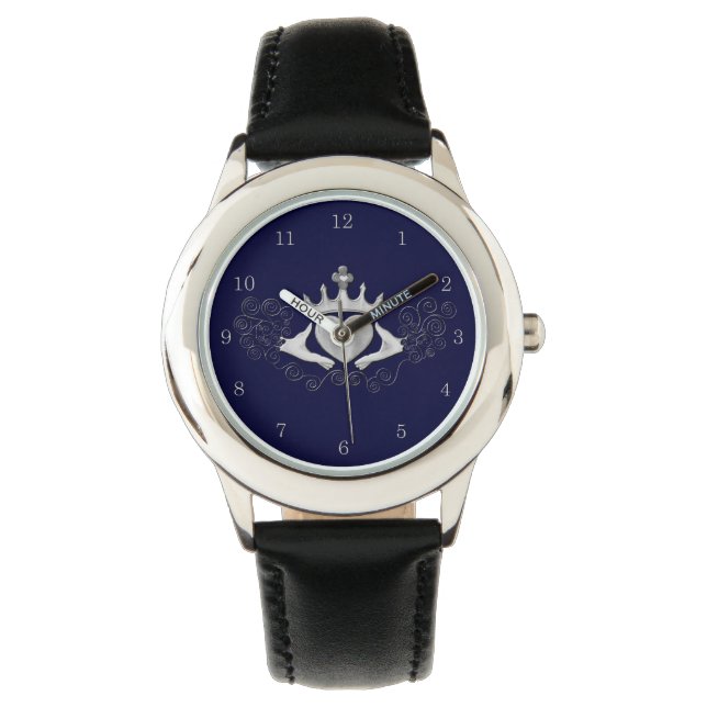 Reloj De Pulsera El Claddagh (Plata) (Anverso)