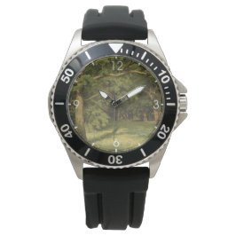 Reloj De Pulsera El claro del bosque (escena de paisaje boscoso)