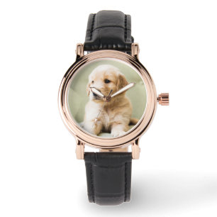 Reloj De Pulsera El colchón de la colección Golden Retriever