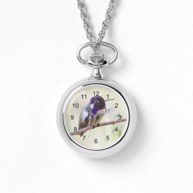 Reloj De Pulsera El colibrí en una rama (Anverso)