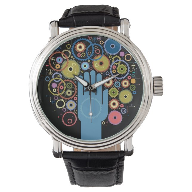 Reloj De Pulsera El concepto de movimiento (Anverso)