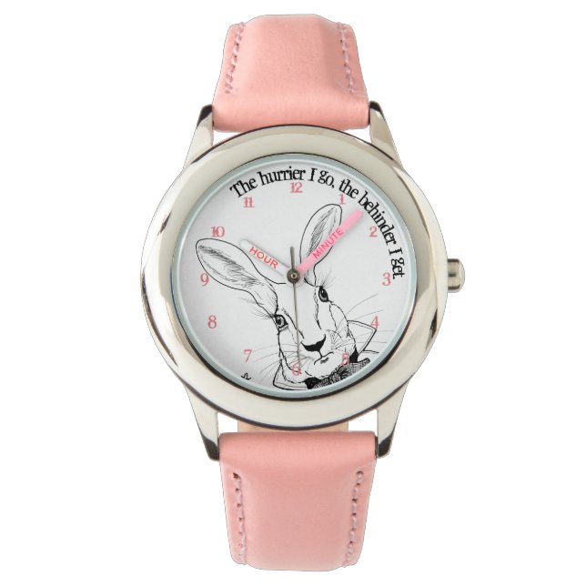 Reloj De Pulsera El Conejo Blanco, El Hurrier Que Voy (Anverso)