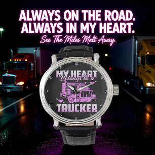 Reloj De Pulsera El Corazón Pertenece A Un Camionero