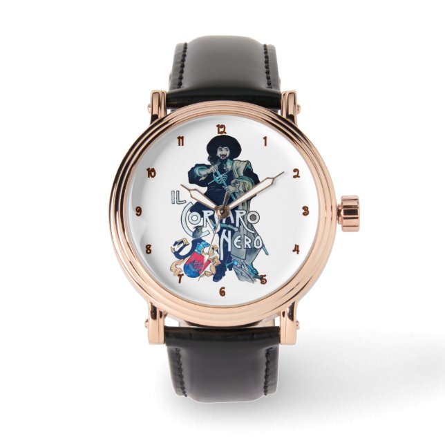 RELOJ DE PULSERA EL CORSARIO NEGRO (Anverso)