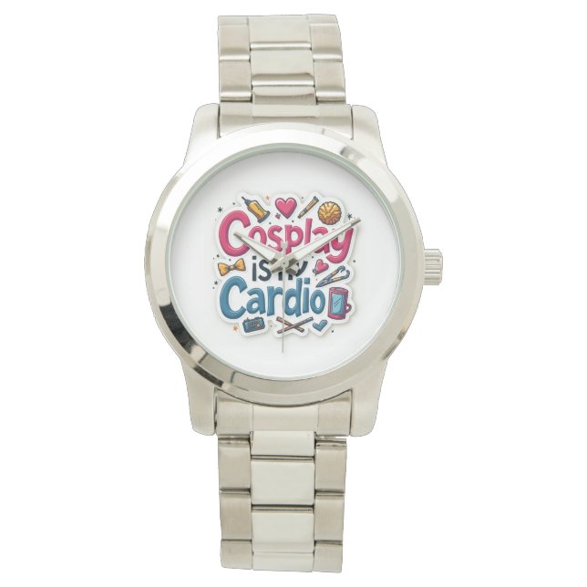 Reloj De Pulsera El Cosplay Es Mi Cardio (Anverso)