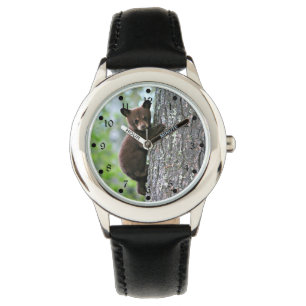 Reloj De Pulsera El cubo del oso sube un árbol