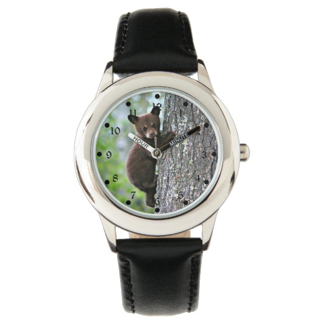 Reloj De Pulsera El cubo del oso sube un árbol (Anverso)