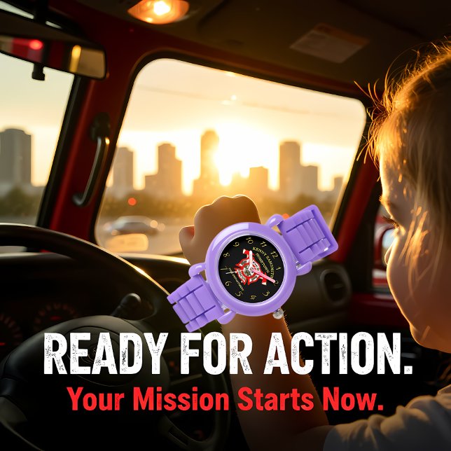 Reloj De Pulsera El Departamento De Bomberos Oro Y La Bandera Roja  (Subido por el creador)