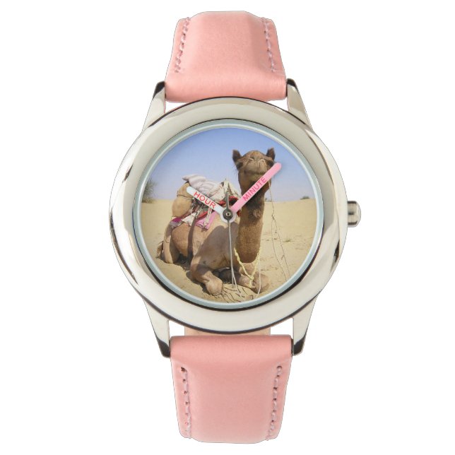 Reloj De Pulsera El desierto del camello Medio Oriente Paz Amor Nat (Anverso)