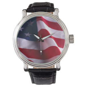 Reloj De Pulsera El Día de los Veteranos Gracias, Bandera Patriótic