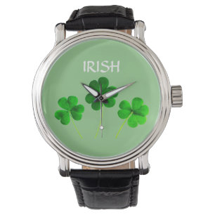 Reloj De Pulsera El Día de San Patricio, el Shamrock verde irlandés