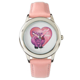 Reloj De Pulsera El día de San Valentín de cerdo