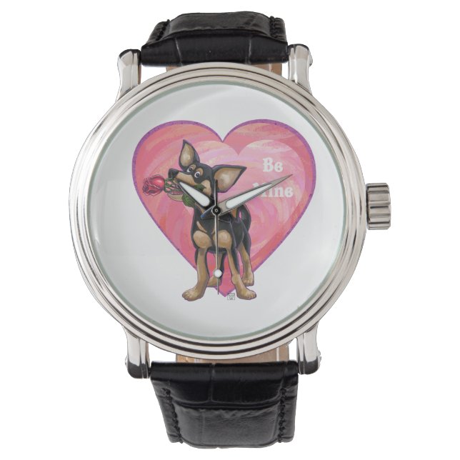 Reloj De Pulsera El día de San Valentín de Chihuahua (Anverso)