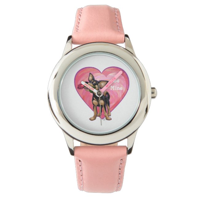 Reloj De Pulsera El día de San Valentín de Chihuahua (Anverso)