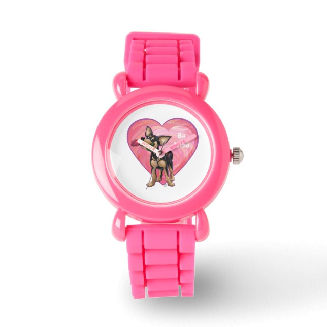 Reloj De Pulsera El día de San Valentín de Chihuahua (Anverso)