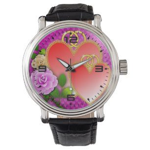 Reloj De Pulsera El día de San Valentín de los corazones de amor