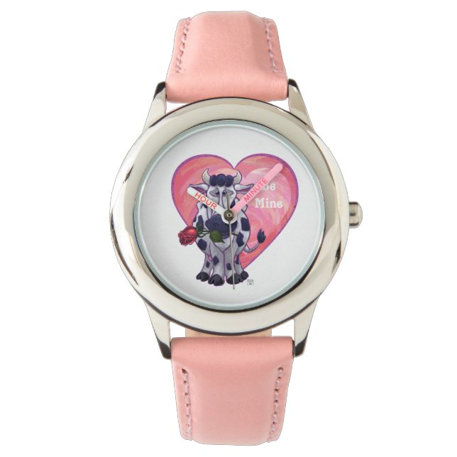 Reloj De Pulsera El día de San Valentín de vaca (Anverso)