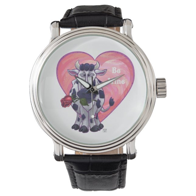 Reloj De Pulsera El día de San Valentín de vaca (Anverso)
