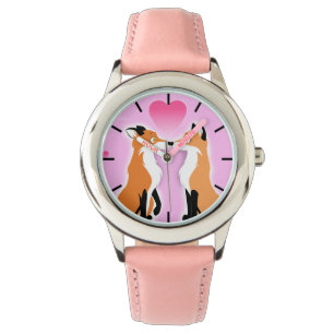 Reloj De Pulsera El día de San Valentín Foxes