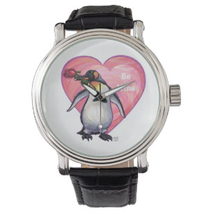 Reloj De Pulsera El día de San Valentín Penguin
