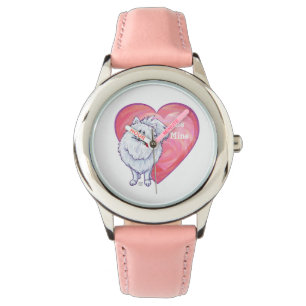 Reloj De Pulsera El día de San Valentín Pomerania Blanca