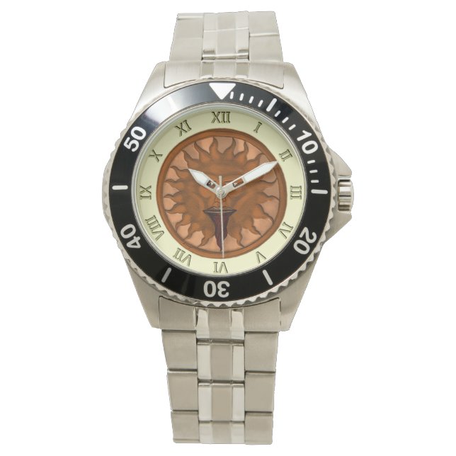 Reloj De Pulsera El Dios del Sol (Ra) (Bronce) (Anverso)