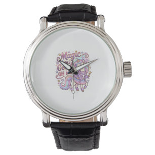 Reloj De Pulsera El diseño gráfico de la magia del unicornio me que