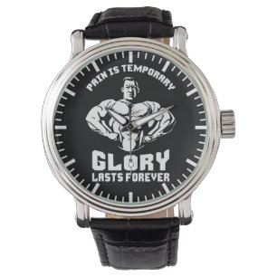 Reloj De Pulsera El Dolor Es Temporal, La Gloria Es Para Siempre -