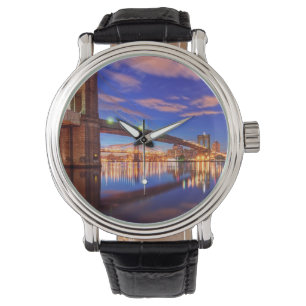 Reloj De Pulsera El East River, puente de Brooklyn, Manhattan