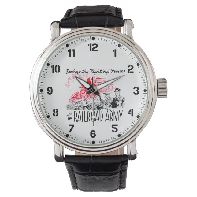Reloj De Pulsera El Ejército Ferroviario - Respaldar a las fuerzas  (Anverso)