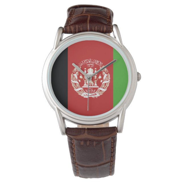 Reloj De Pulsera El emblema de la bandera de Afganistán (Anverso)