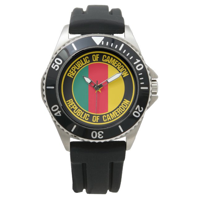 Reloj De Pulsera El emblema de la ronda de Camerún (Anverso)