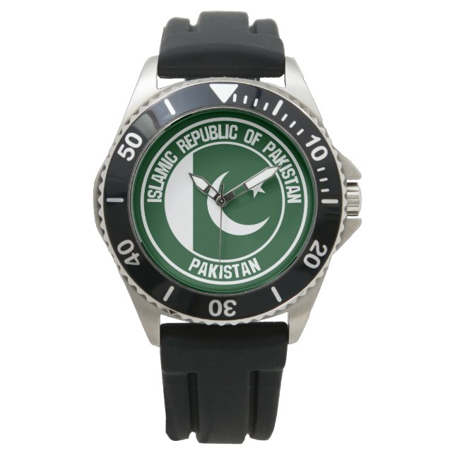 Reloj De Pulsera El emblema de la Ronda de Pakistán (Anverso)