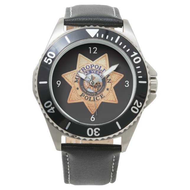 Reloj De Pulsera El escudo policial de Las Vegas (Anverso)