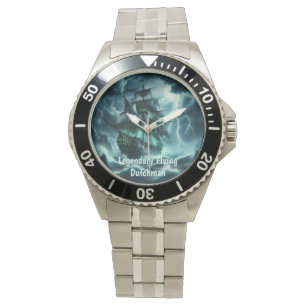 Reloj De Pulsera El espeluznante holandés volador Un barco fantasma