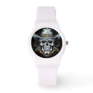 Reloj De Pulsera El esqueleto de Cowboy