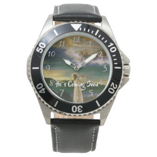 Reloj De Pulsera ÉL ESTÁ LLEGANDO PRONTO A LA Fe Cristiana