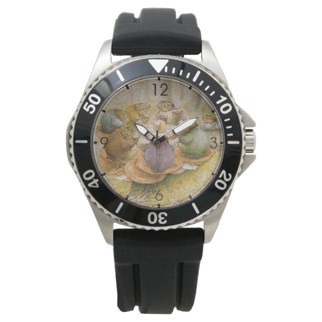 Reloj De Pulsera El Fiesta del té de las toads (por Beatrix Potter) (Anverso)