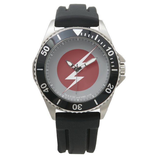 Reloj De Pulsera El Flash | Logo de Lightning Bolt (Anverso)