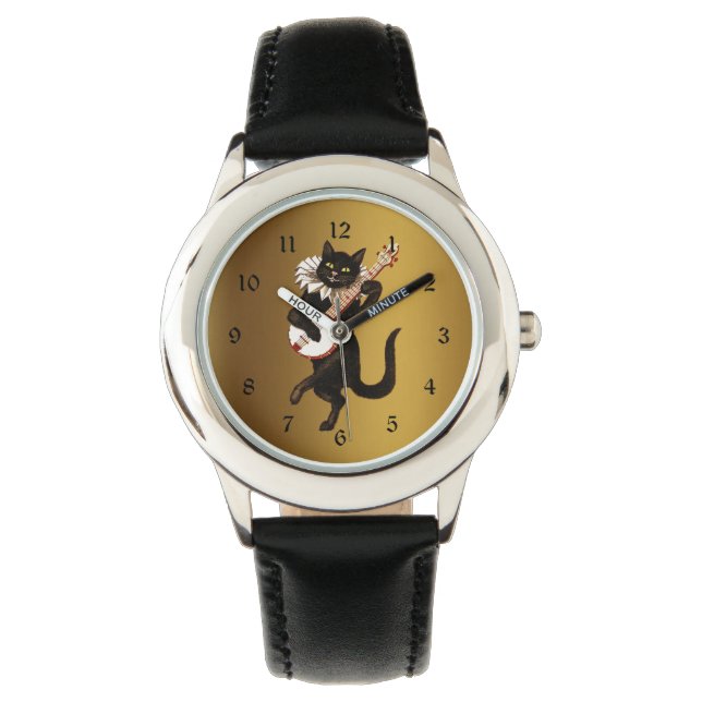 Reloj De Pulsera El gato musical, mira (Anverso)