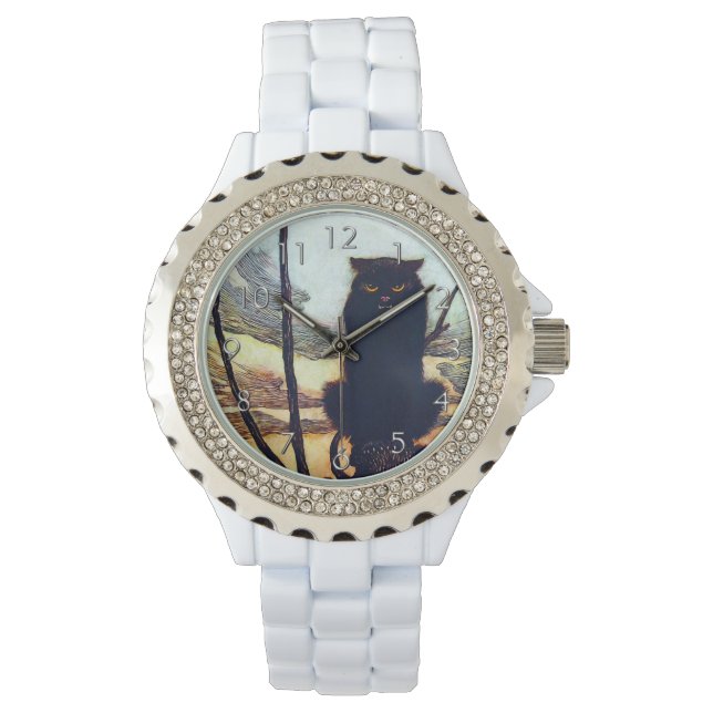 Reloj De Pulsera El gato negro (Anverso)