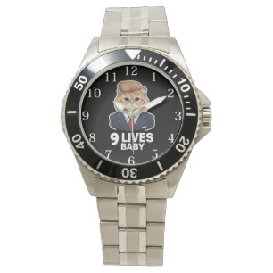 Reloj De Pulsera El gato Trump 9 vive a un bebé