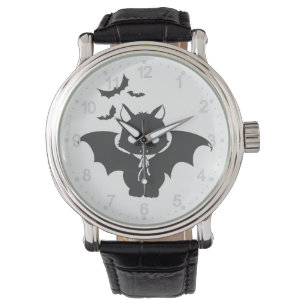 Reloj De Pulsera El gato vampiro tiene canina - Elige el color de l