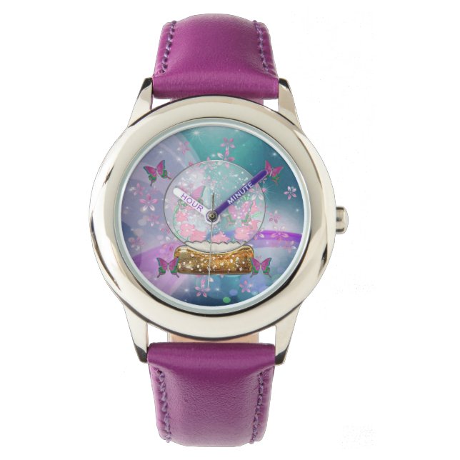 Reloj De Pulsera El globo mariposa (Anverso)