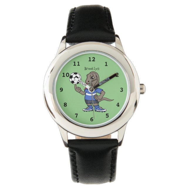 Reloj De Pulsera El gracioso personalizado de fútbol del dragón Kom (Anverso)