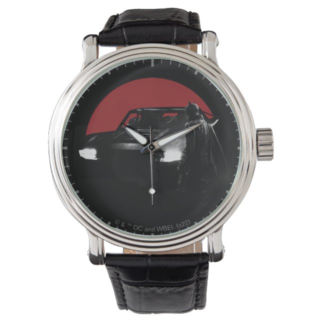 Reloj De Pulsera El gráfico Batman y Batmobile (Anverso)