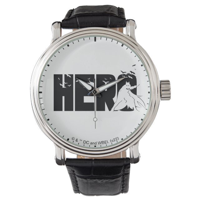 Reloj De Pulsera El gráfico "Héroe" de Batman (Anverso)