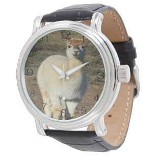 Reloj De Pulsera El Grin Alpaca: Grin de Alpaca Crema Wooly,